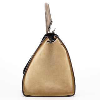Celine Taupe Leather Trapeze 2-Way Bag