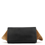 Celine Sac deux portés Trapeze en cuir blanc et marron