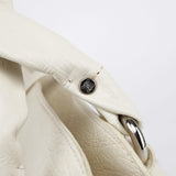 Celine White Leather Bittersweet Hobo Bag