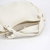 Celine White Leather Bittersweet Hobo Bag