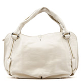Celine White Leather Bittersweet Hobo Bag