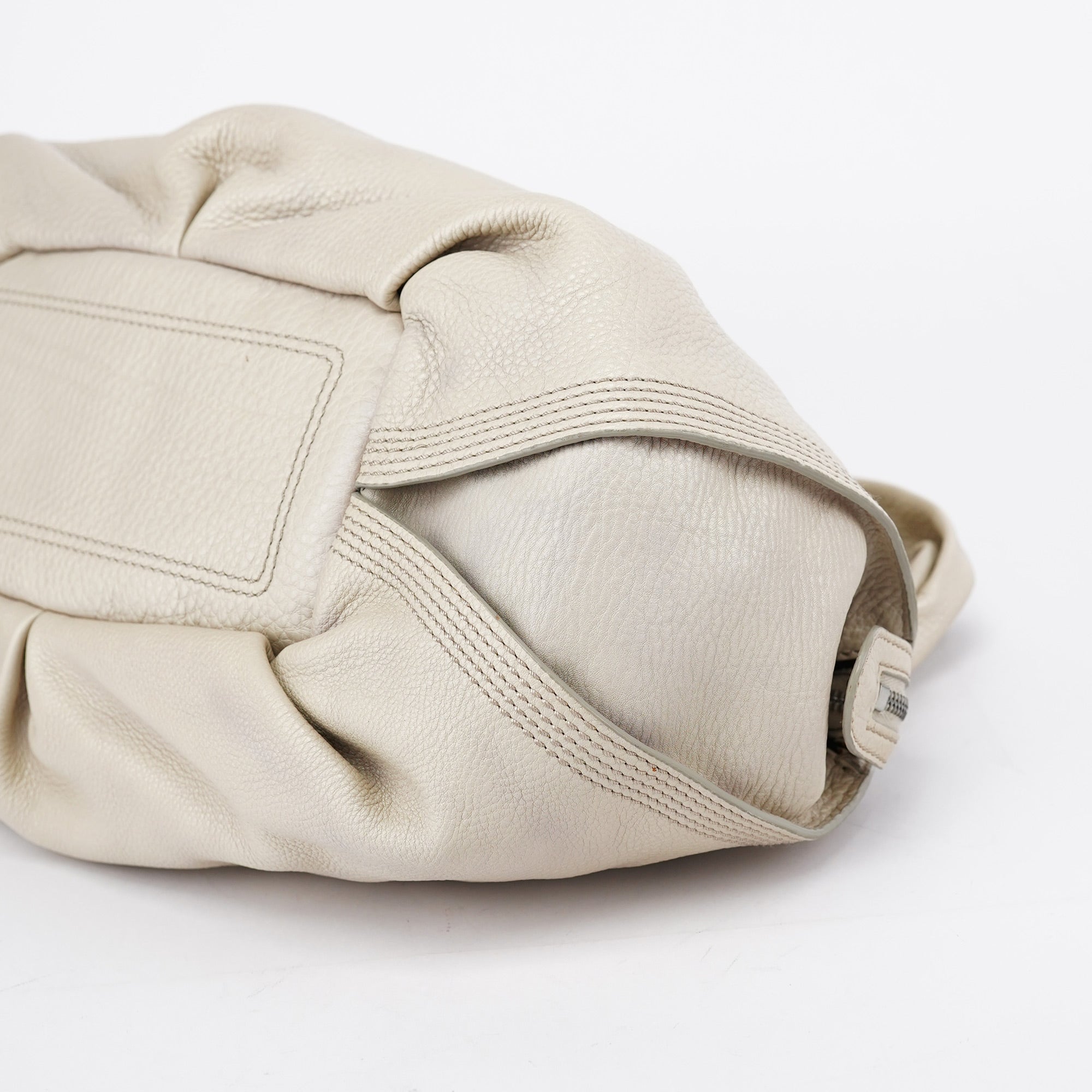 Celine Sac hobo Bittersweet en cuir blanc