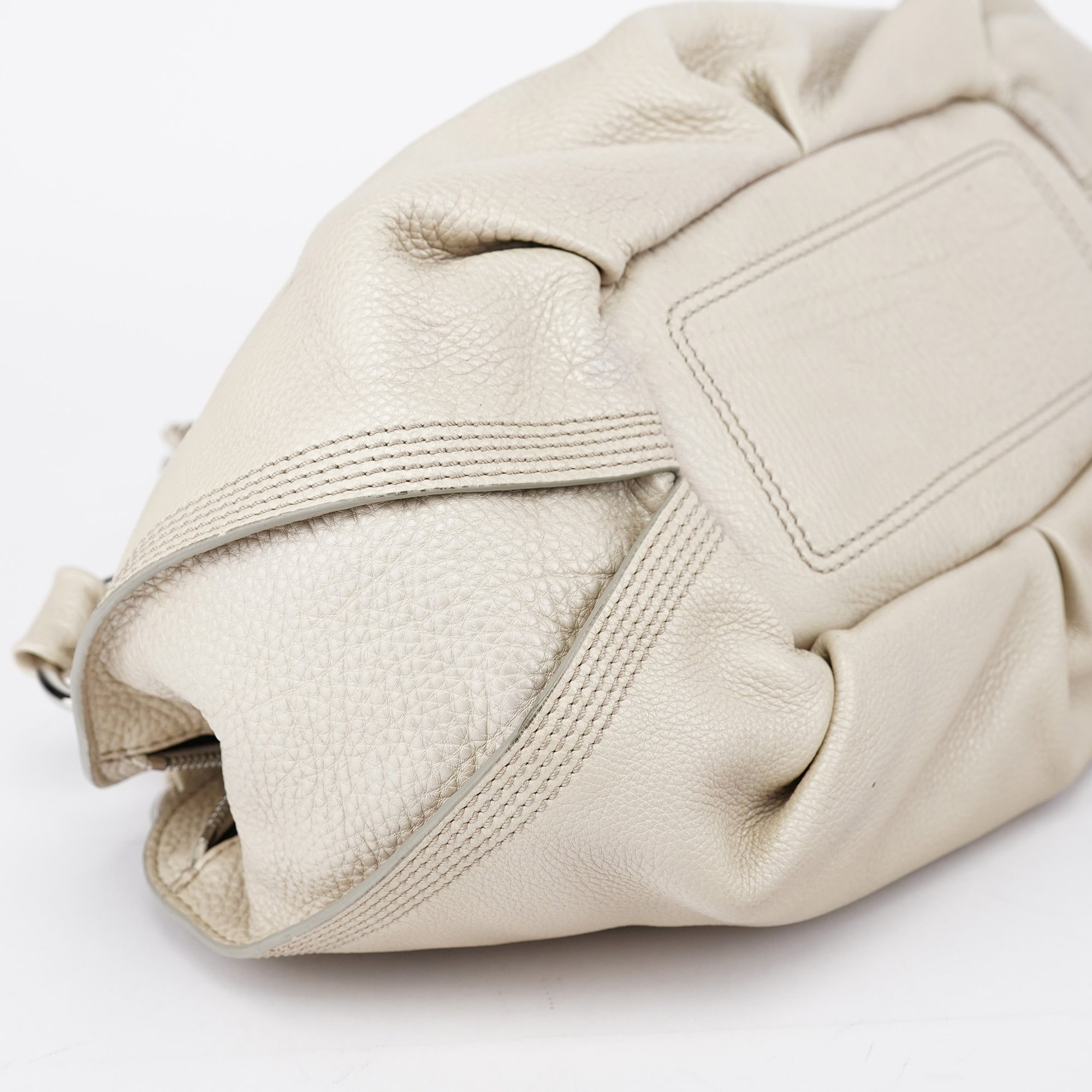 Celine Sac hobo Bittersweet en cuir blanc