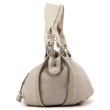 Celine Sac hobo Bittersweet en cuir blanc