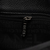 Chanel Black Leather 2.55 Turnlock Tote Bag