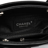 Chanel Black Leather 2.55 Turnlock Tote Bag