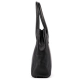 Chanel Black Leather 2.55 Turnlock Tote Bag