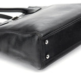 Chanel Black Leather 2.55 Turnlock Tote Bag