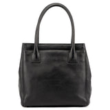 Chanel Black Leather 2.55 Turnlock Tote Bag