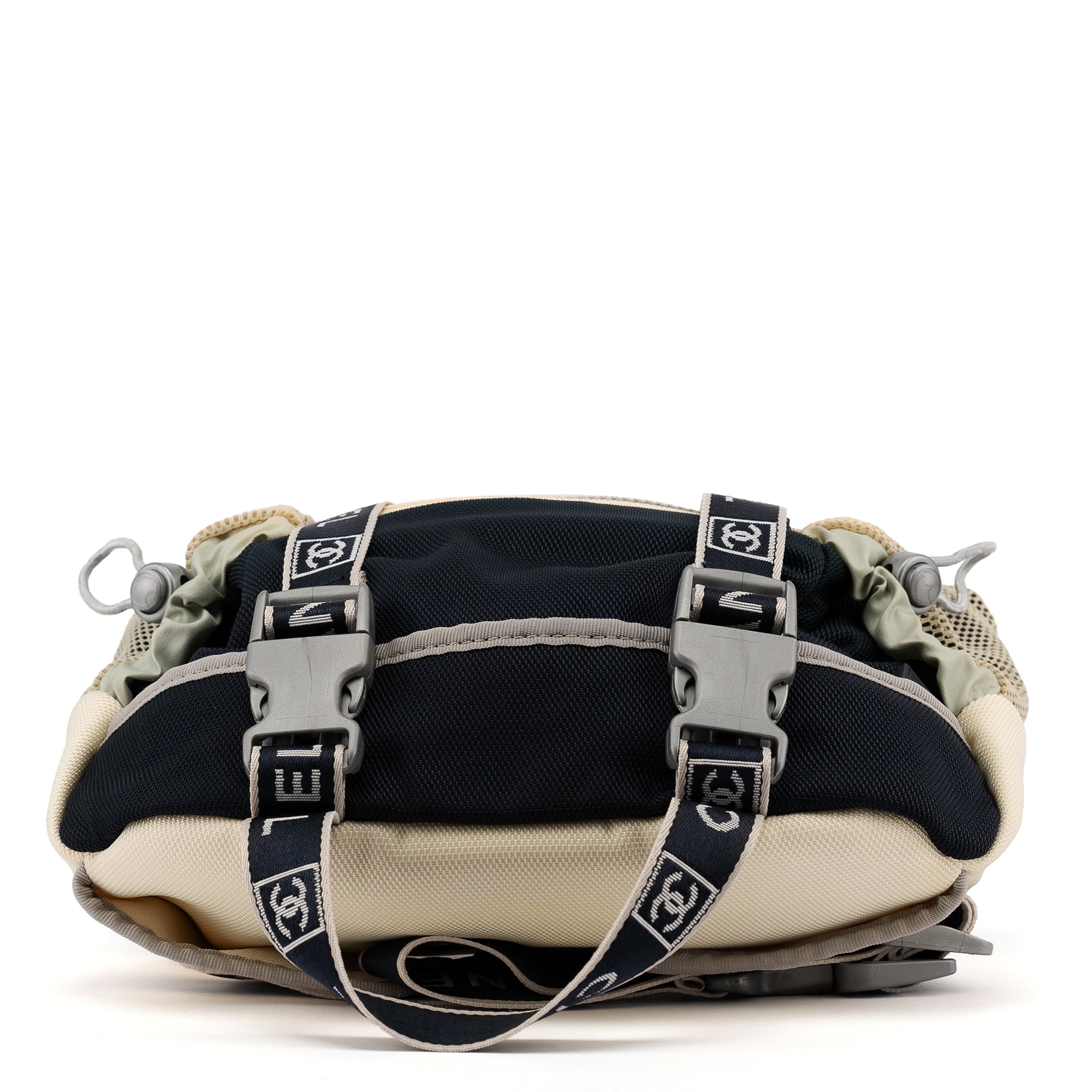 Chanel Spring 2001 Grey Nylon Sport Waist Bag