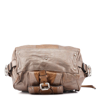 Chloé 2-Tone Brown Lambskin Paddington Shoulder Bag