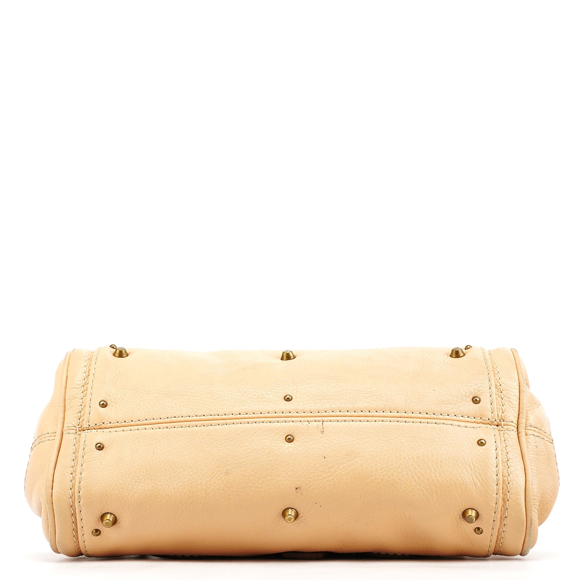 Chloé Sac porté épaule Paddington petit modèle en cuir beige