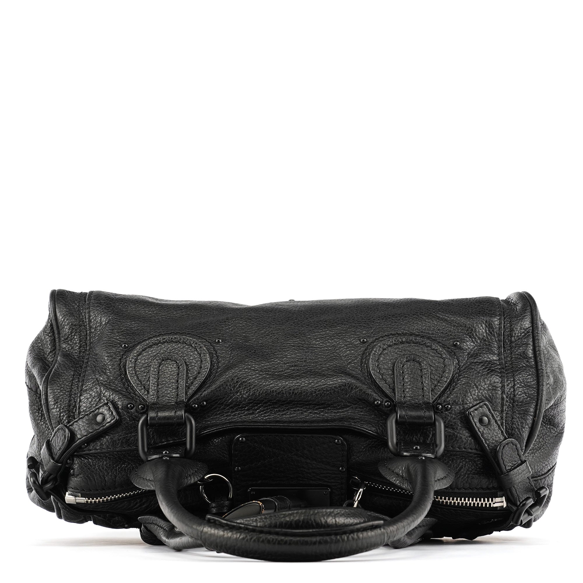 Chloé All Black Leather Paddington Shoulder Bag