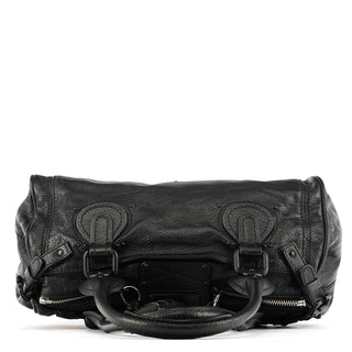 Chloé All Black Leather Paddington Shoulder Bag