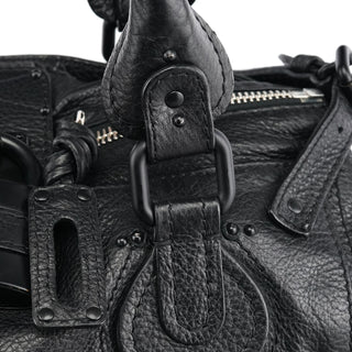 Chloé All Black Leather Paddington Shoulder Bag