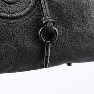 Chloé All Black Leather Paddington Shoulder Bag