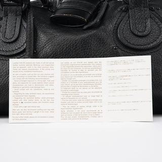Chloé All Black Leather Paddington Shoulder Bag