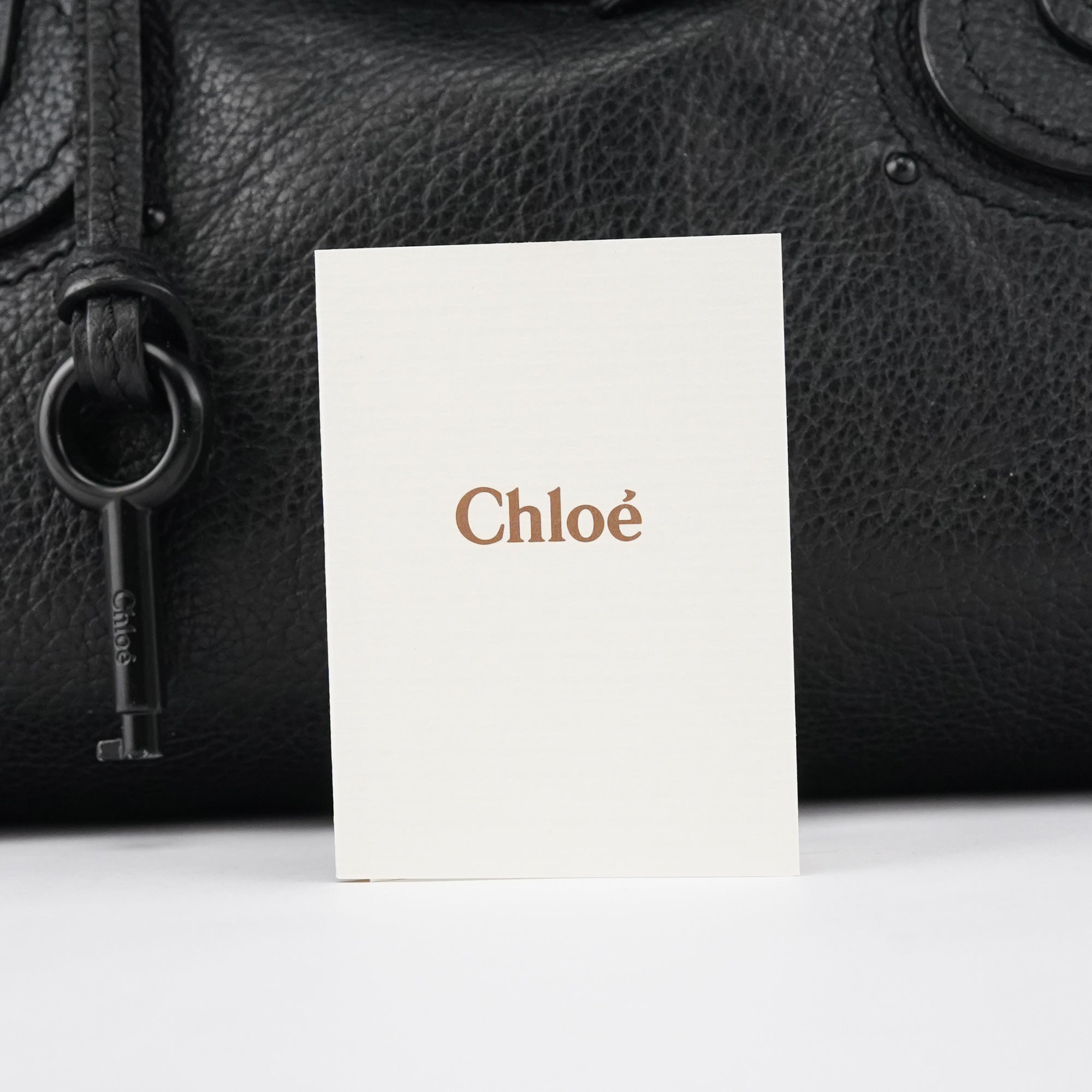 Chloé All Black Leather Paddington Shoulder Bag