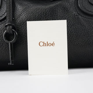 Chloé All Black Leather Paddington Shoulder Bag