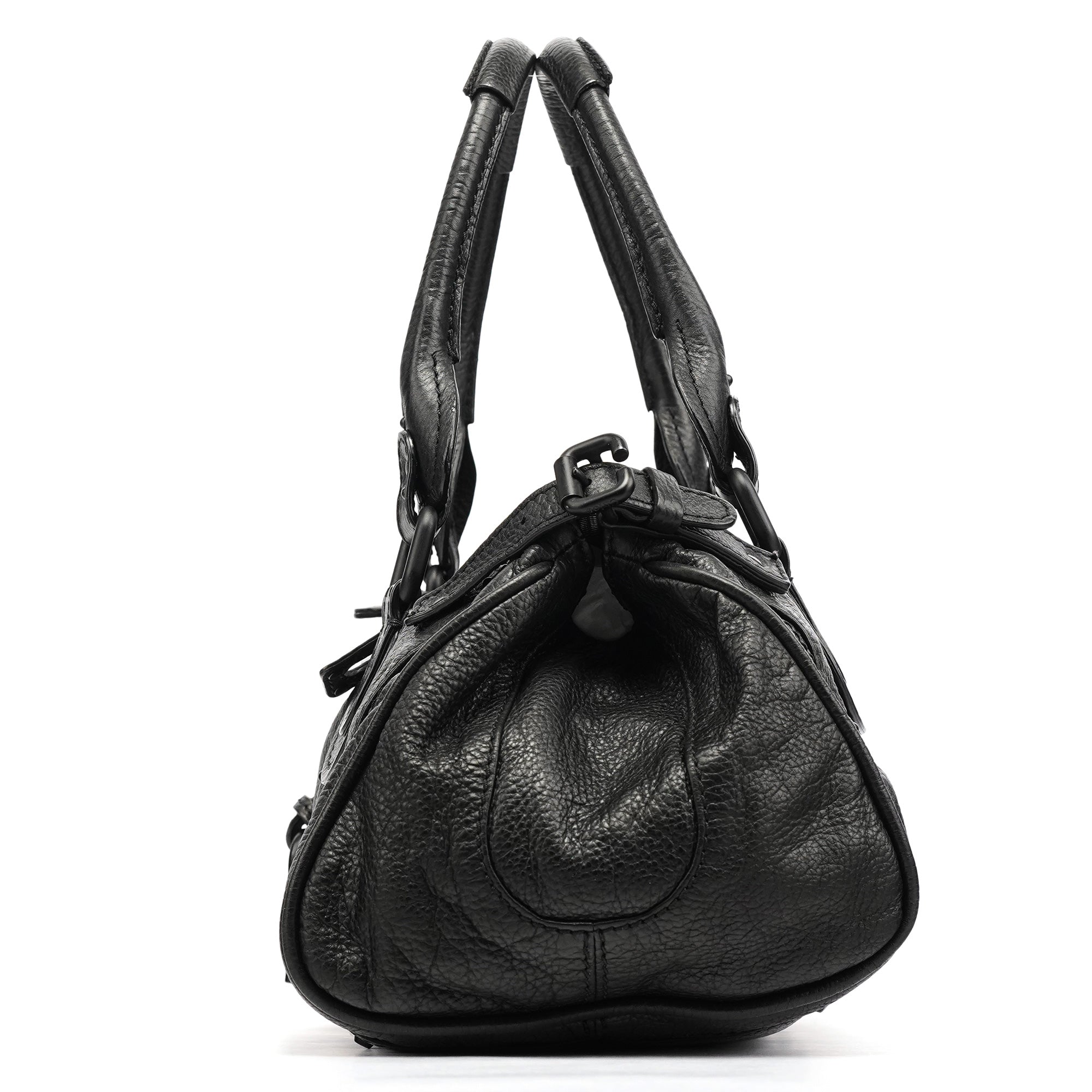 Chloé All Black Leather Paddington Shoulder Bag