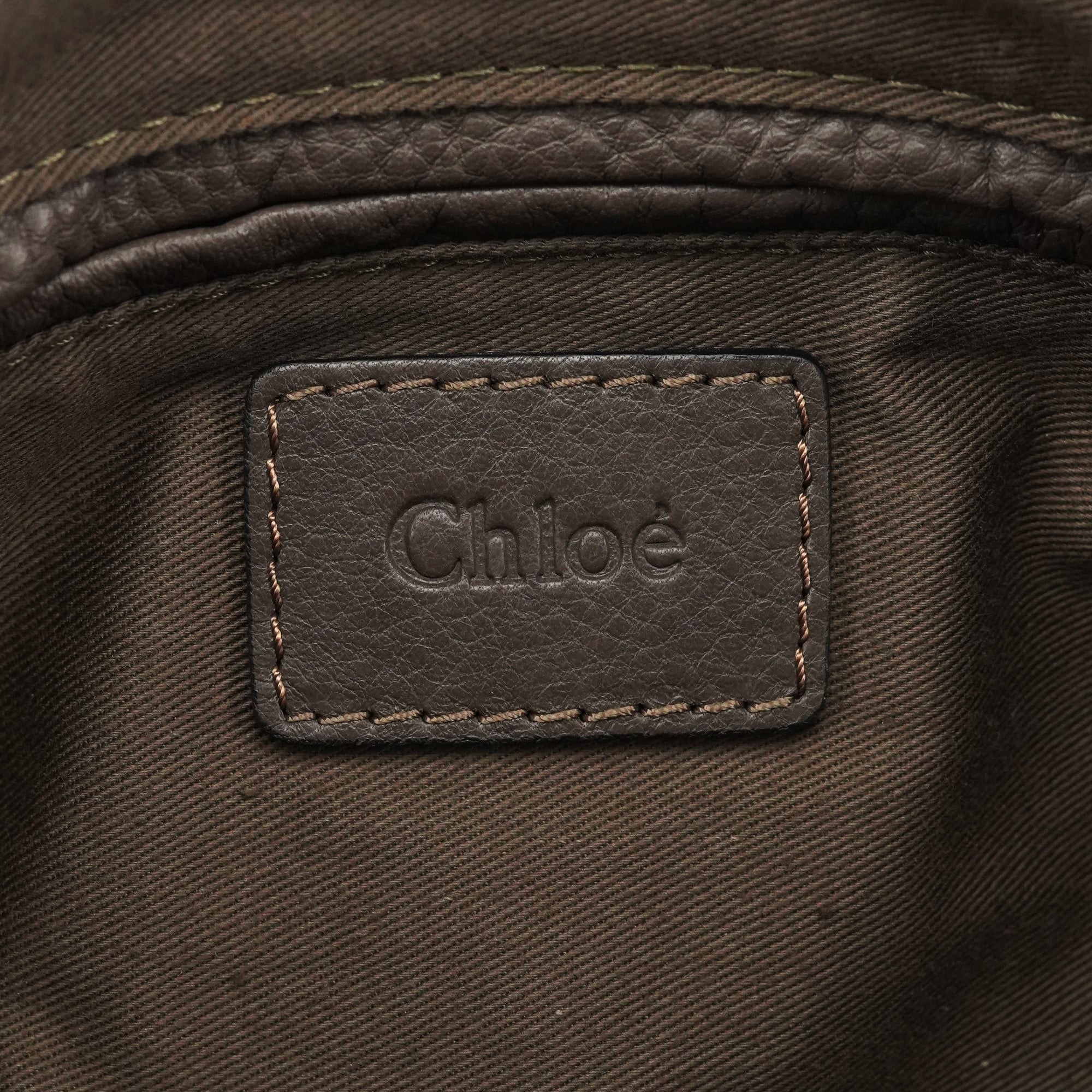 Chloe Anthracite Leather Marcie Shoulder Bag