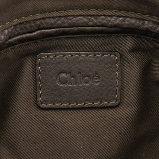 Chloe Anthracite Leather Marcie Shoulder Bag