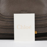Chloe Anthracite Leather Marcie Shoulder Bag