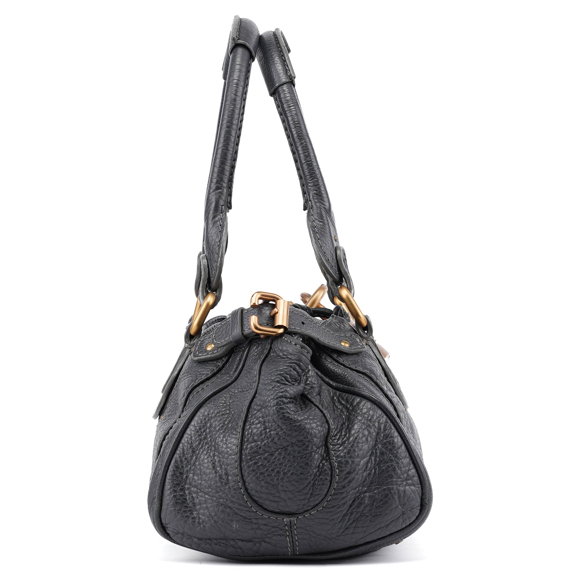 Chloé Sac porté épaule Paddington en cuir anthracite