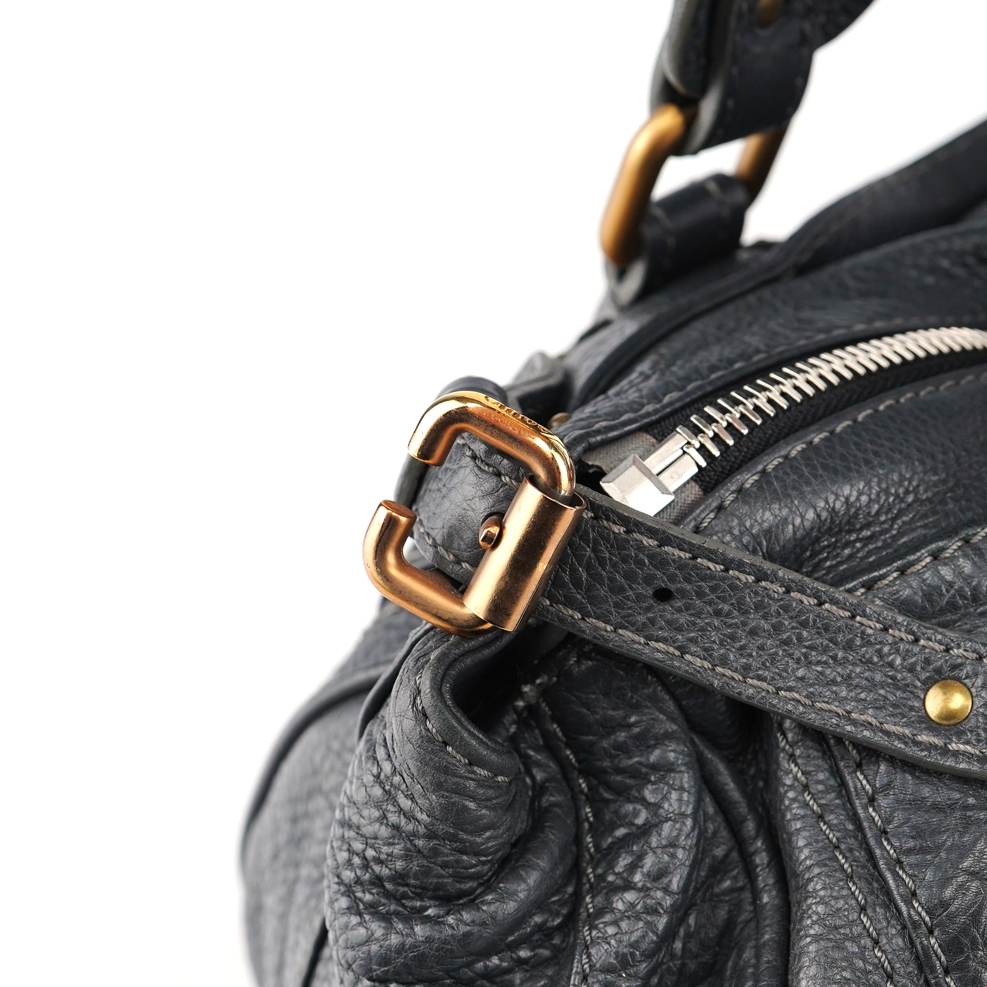 Chloé Sac porté épaule Paddington en cuir anthracite