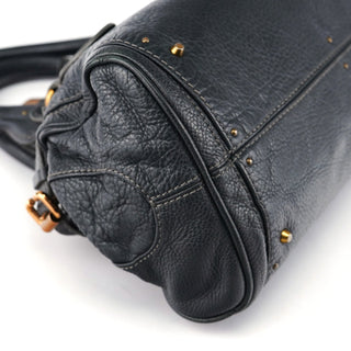 Chloé Anthracite Leather Paddington Shoulder Bag