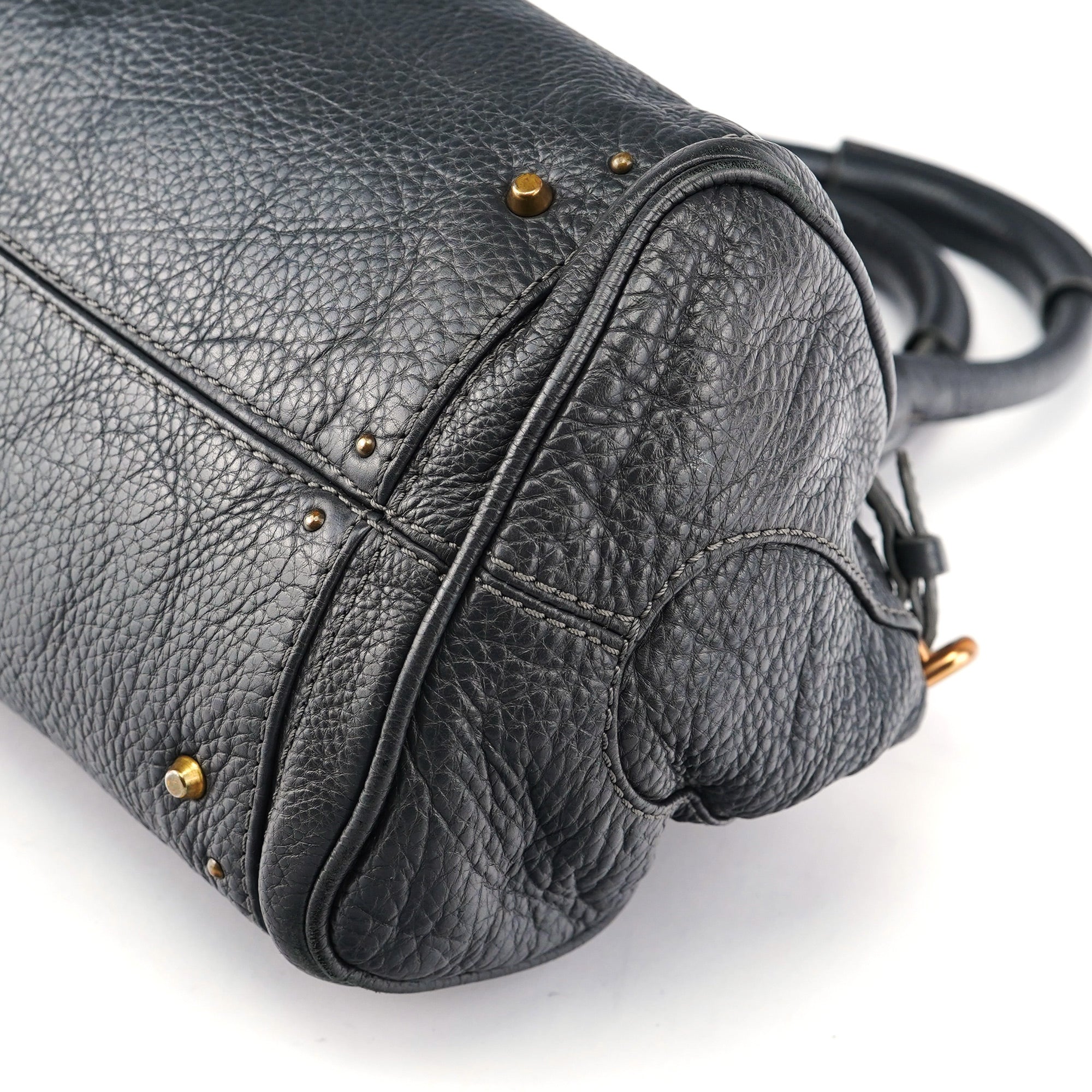Chloé Sac porté épaule Paddington en cuir anthracite