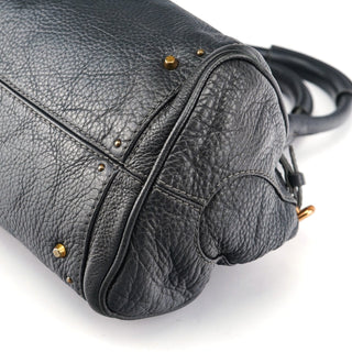 Chloé Anthracite Leather Paddington Shoulder Bag