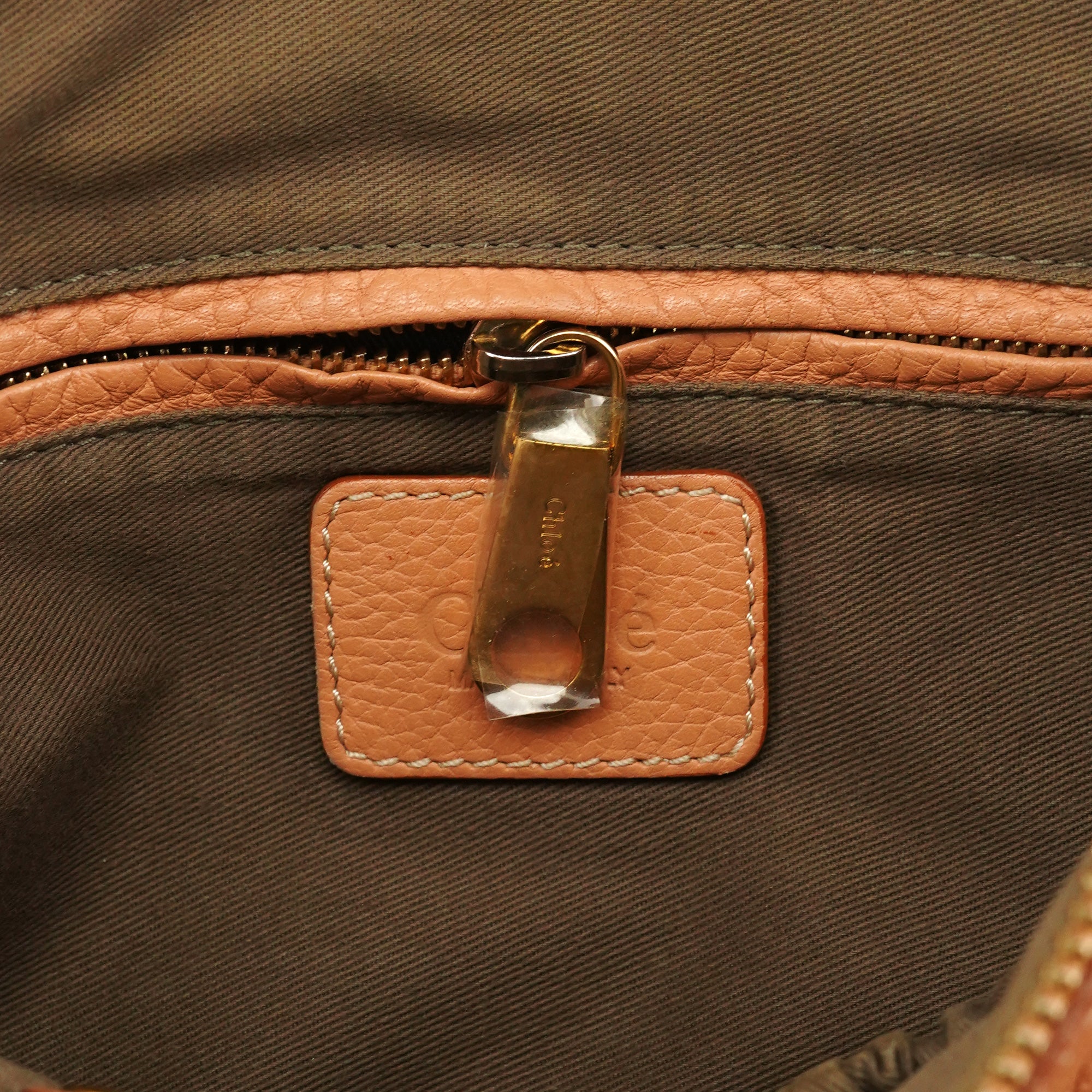 Chloe Apricot Beige Leather Marcie 2-Way Bag