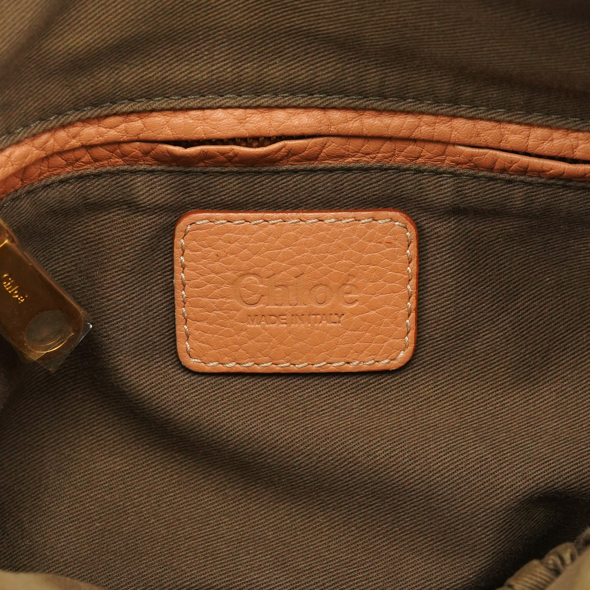 Chloe Apricot Beige Leather Marcie 2-Way Bag