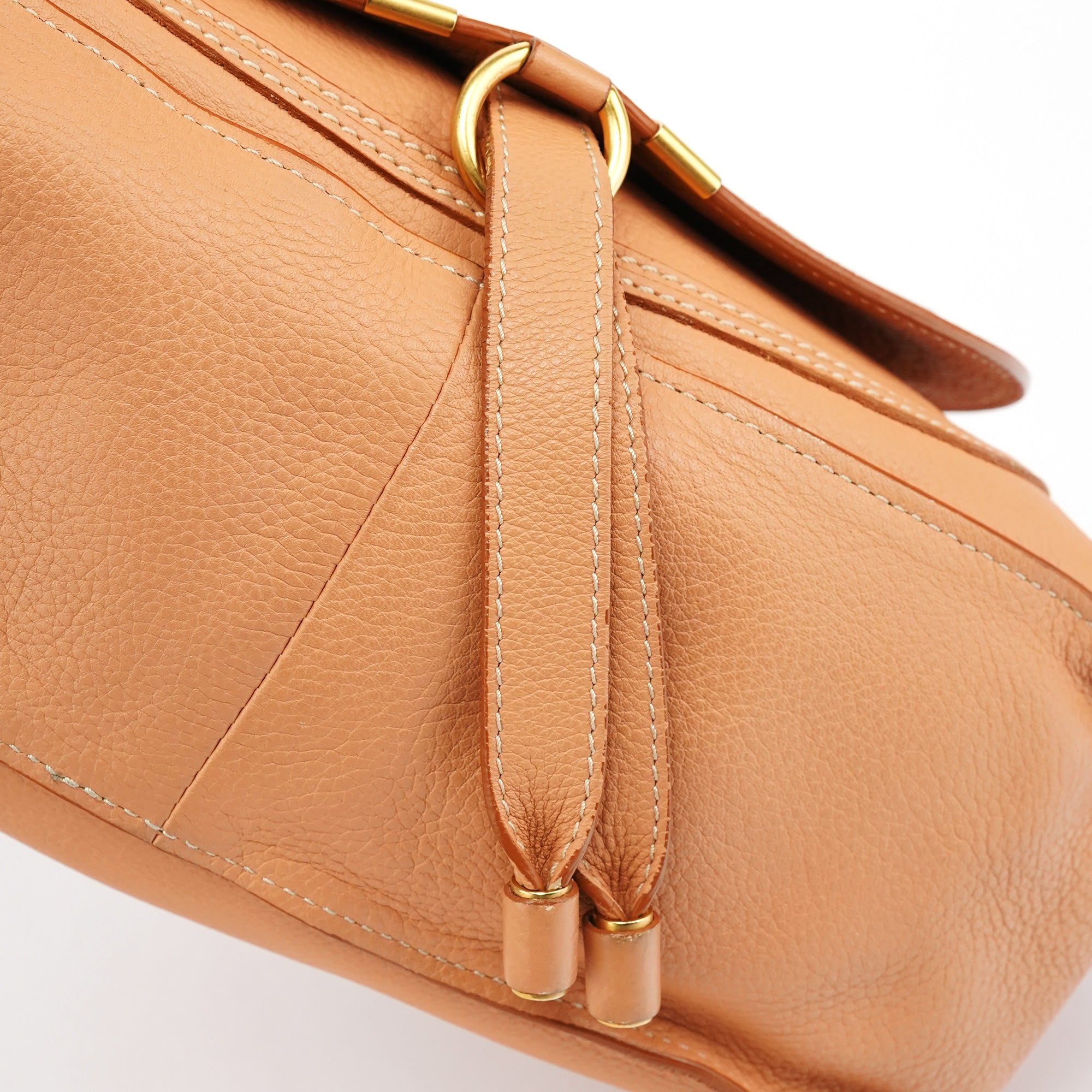 Chloe Apricot Beige Leather Marcie 2-Way Bag