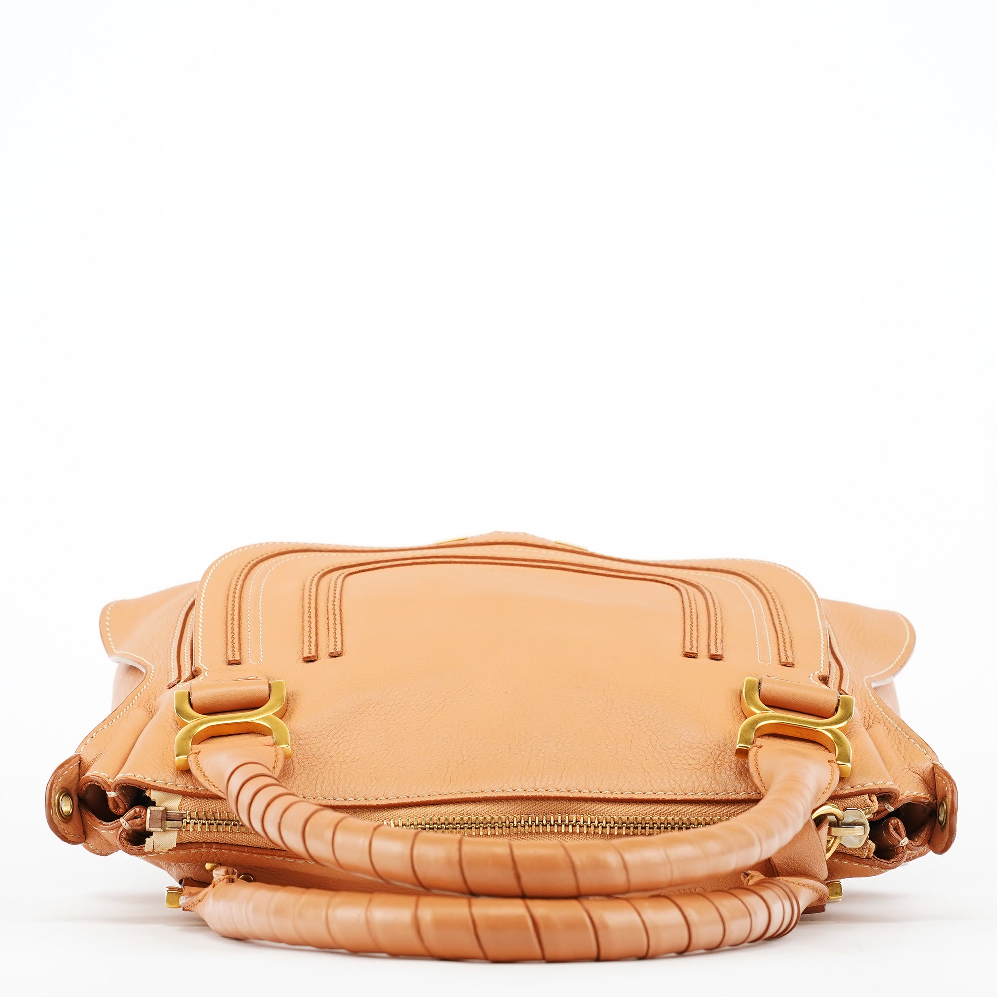 Chloe Apricot Beige Leather Marcie 2-Way Bag