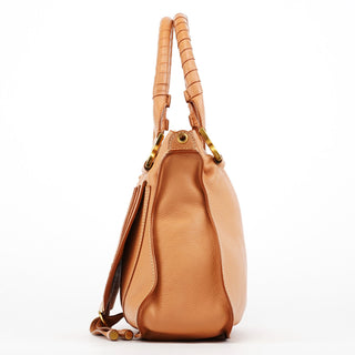 Chloe Apricot Beige Leather Marcie 2-Way Bag