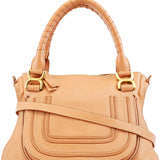 Chloe Apricot Beige Leather Marcie 2-Way Bag