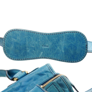 Chloe Baby Blue Leather Bay 2-Way Bag