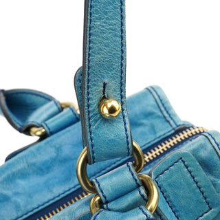 Chloe Baby Blue Leather Bay 2-Way Bag