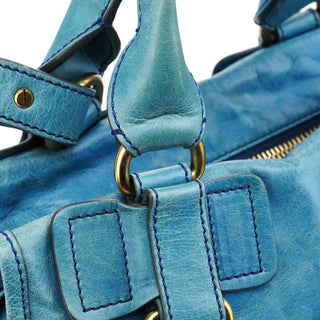 Chloe Baby Blue Leather Bay 2-Way Bag
