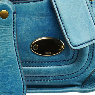 Chloe Baby Blue Leather Bay 2-Way Bag
