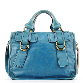 Chloe Baby Blue Leather Bay 2-Way Bag