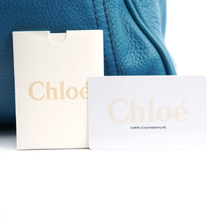 Chloe Baby Blue Leather Paddington Shoulder Bag