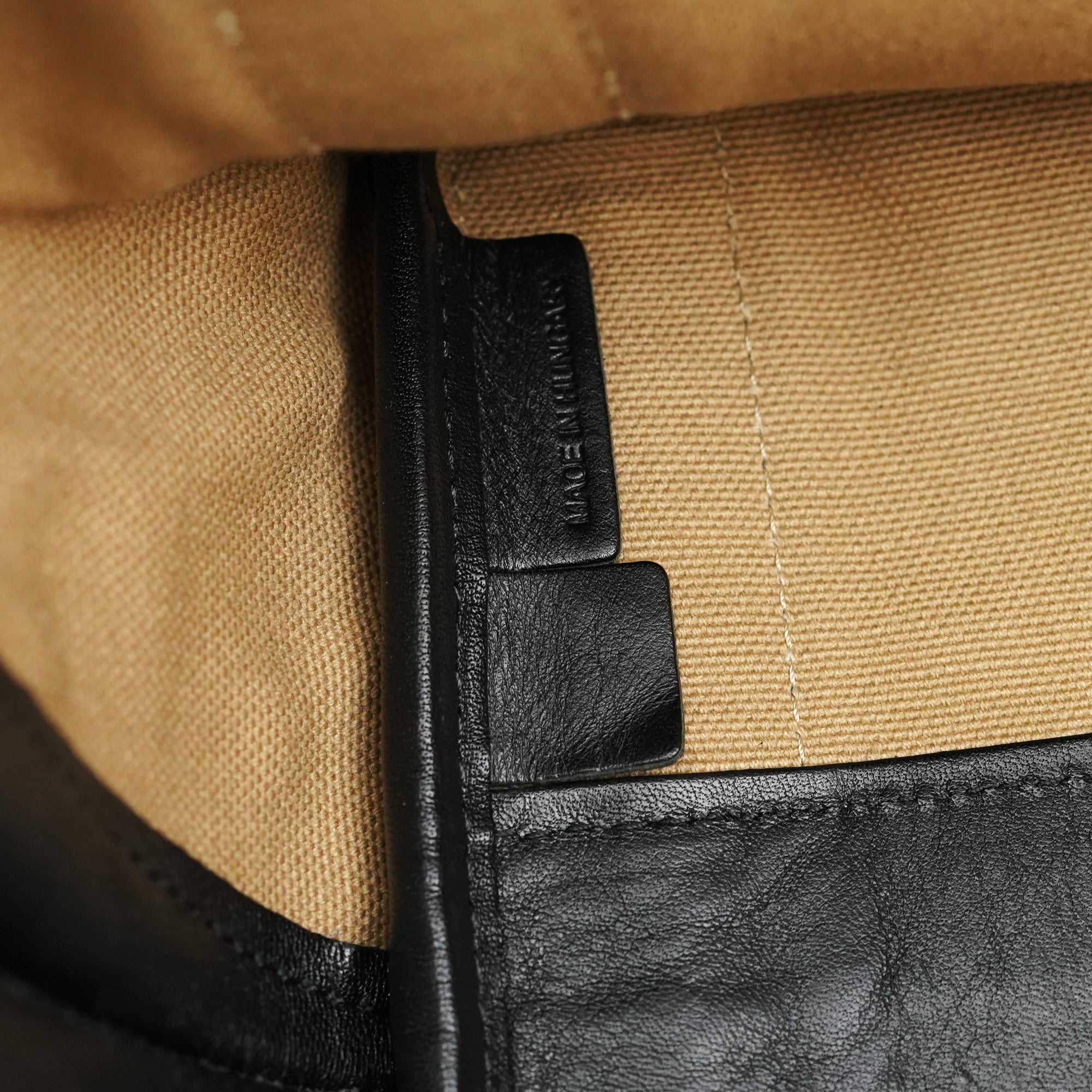 Chloé Sac cabas Allison en cuir beige et noir