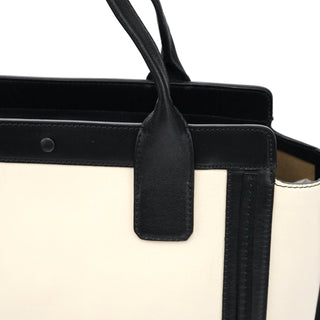Chloe Beige Black Leather Allison Tote Bag