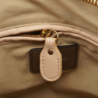 Chloé Beige Black Leather Paraty 2-Way Shoulder Bag