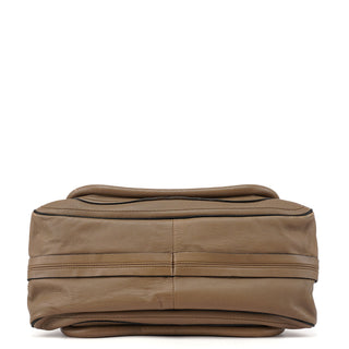 Chloé Beige Black Leather Paraty 2-Way Shoulder Bag