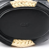 Chloé Borsa a cestino in rafia beige e nera