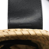 Chloé Borsa a cestino in rafia beige e nera